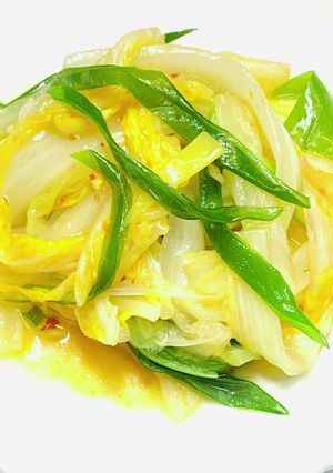トロッと煮！白菜と長ネギのチリソース-レシピのメイン写真