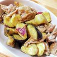 豚肉とさつまいもとなすの生姜焼き