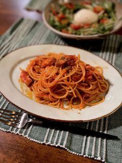 じっくり炒める本格トマトソースパスタ-レシピのメイン写真