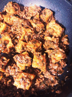 サイコロ厚揚げで肉味噌たっぷり麻婆豆腐-レシピのメイン写真