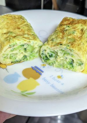 ブロッコリー入り玉子焼き-レシピのメイン写真