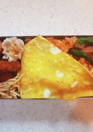 高校生弁当覚え書き111オムライス-レシピのメイン写真