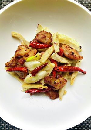 里芋と鶏もも肉の四川風炒め-レシピのメイン写真