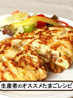 水戸納豆チーズオムレツ-レシピのメイン写真