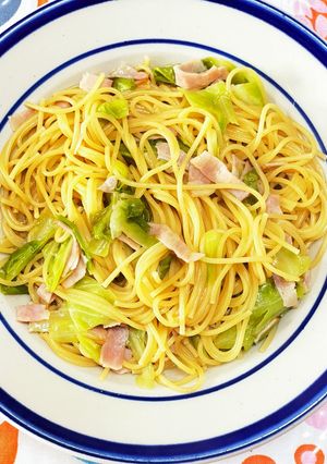 ★ワンパン★キャベツとベーコンのパスタ-レシピのメイン写真