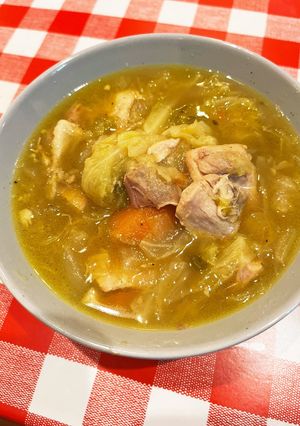 鶏肉とキャベツの煮込み　カレー風味-レシピのメイン写真