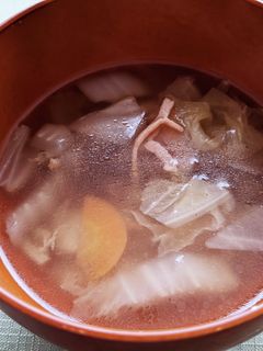 白菜とハムのスープ-レシピのメイン写真