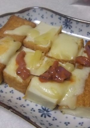 厚揚げチーズにイカの塩辛-レシピのメイン写真
