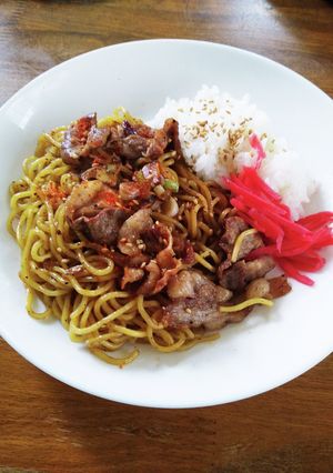 ニンニク焼きそば出汁醤油味-レシピのメイン写真