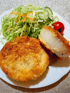 揚げない♪玉ねぎまるごとメンチカツ風-レシピのメイン写真