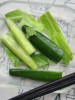 子供喜ぶ!きゅうりとキャベツの中華和え!-レシピのメイン写真