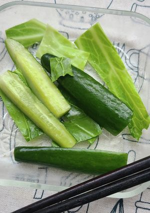 子供喜ぶ!きゅうりとキャベツの中華和え!-レシピのメイン写真