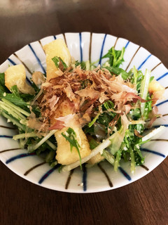 水菜と油揚げのサラダ-レシピのメイン写真