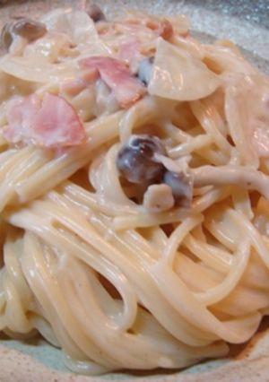 ベーコン＆きのこのクリームパスタ-レシピのメイン写真