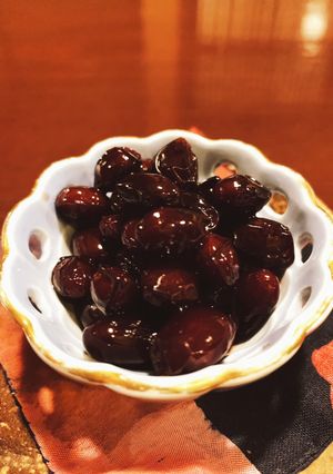 圧力鍋で赤ワイン黒豆（覚え書）-レシピのメイン写真