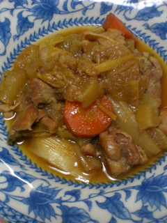 鶏もも肉と根菜類の煮物-レシピのメイン写真