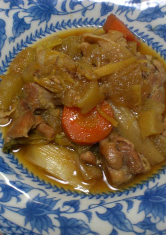 鶏もも肉と根菜類の煮物-レシピのメイン写真