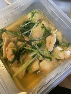 水菜と揚げの煮浸し-レシピのメイン写真