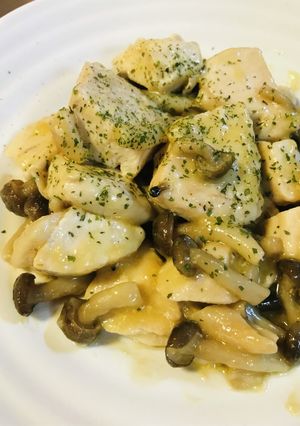 鶏肉＆しめじの白だしバター炒め-レシピのメイン写真