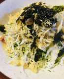 ちりめんじゃこのやまかけ揚げ玉/天かす丼