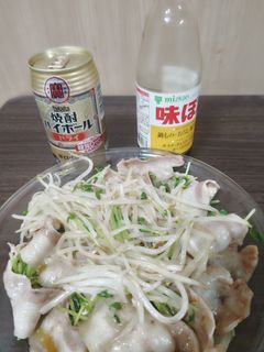 豚肉とモヤシと豆苗の重ね蒸し-レシピのメイン写真
