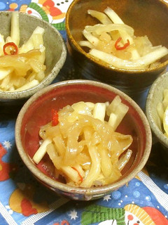 クリスマス☆おつまみにクラゲと大根酢の物-レシピのメイン写真