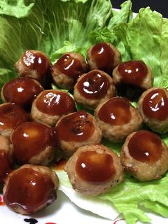業務スーパー肉だんごでチキンハンバーグ-レシピのメイン写真