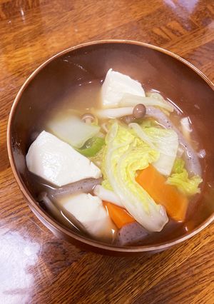 ご家庭にある調味料で！とり野菜なべ-レシピのメイン写真