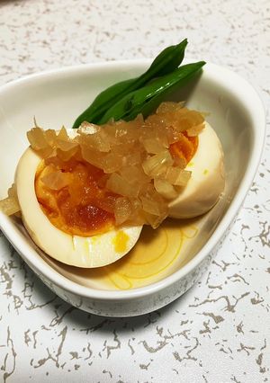 玉ねぎの歯ごたえもgood・味つけ卵-レシピのメイン写真