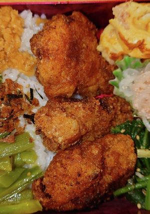 鶏カレー唐揚げ　弁当　12/1-レシピのメイン写真