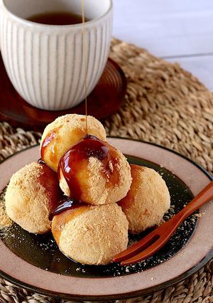 米粉で驚き！もっちり極ウマ♡お豆腐もち-レシピのメイン写真