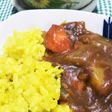 くちなしの実で サフランライス風ご飯