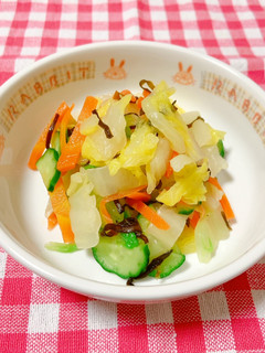 保育園給食★白菜の塩昆布和え-レシピのメイン写真