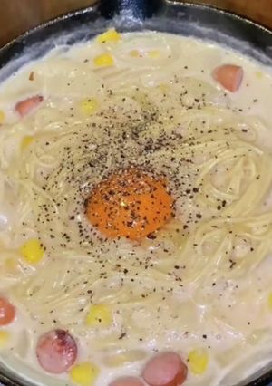 スキレットで簡単マルタイクリームラーメン-レシピのメイン写真