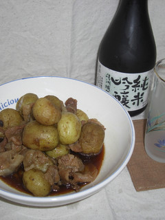 ♪お酒に合う!新じゃがと豚の甘辛煮♪-レシピのメイン写真