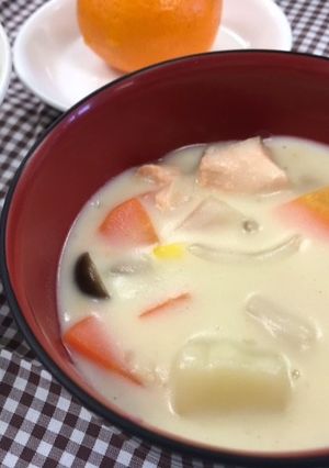サーモンクリームシチュー-レシピのメイン写真