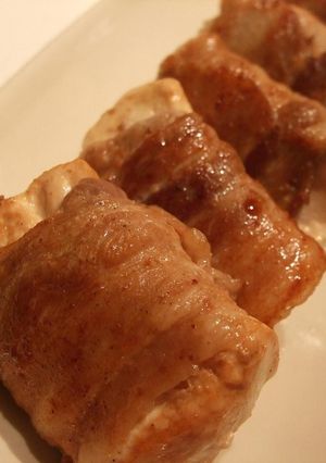 ★豆腐の豚ﾊﾞﾗ巻き-レシピのメイン写真