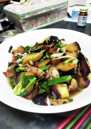 分葱たっぷり！豚バラ茄子の甘酢炒め-レシピのメイン写真