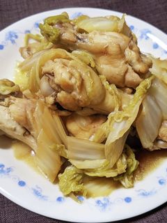 手羽元と白菜の甘辛煮-レシピのメイン写真