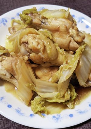 手羽元と白菜の甘辛煮-レシピのメイン写真