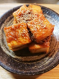 厚揚げの味噌絡め 田楽風-レシピのメイン写真
