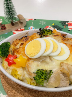 市販ホワイトソースで簡単ペンネグラタン♡-レシピのメイン写真