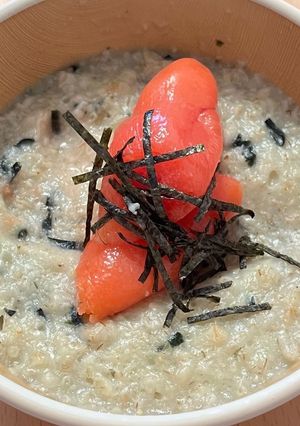 お茶漬けの素で!オートミールの明太茶漬け-レシピのメイン写真