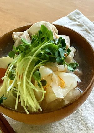 鶏肉とひらひら大根のサンラータン*-レシピのメイン写真