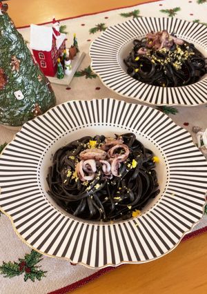 イカ墨パスタ-レシピのメイン写真