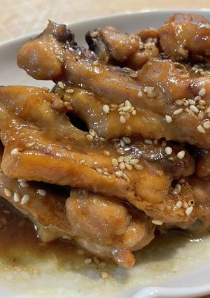 やみつき♡手羽中の黒酢甘辛煮-レシピのメイン写真