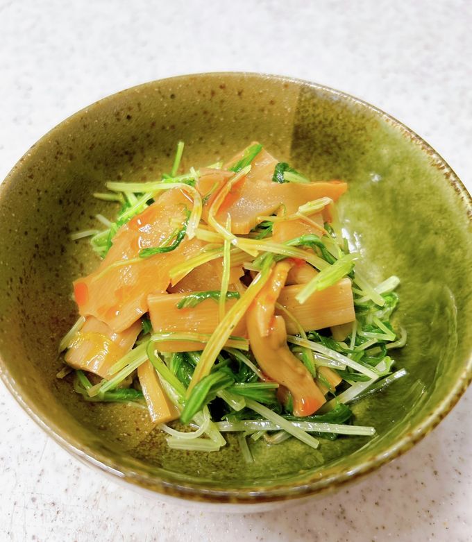 水菜大量消費♪水菜とメンマのピリ辛和え by yummysunny