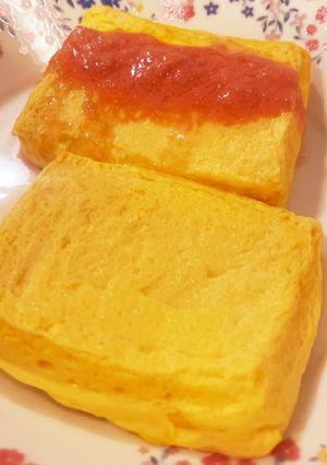 ふわふわ出汁巻き卵♪明太チーズバージョン-レシピのメイン写真