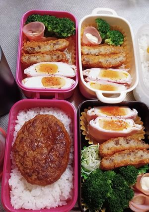 高校生息子、旦那、娘弁当(12/2)-レシピのメイン写真