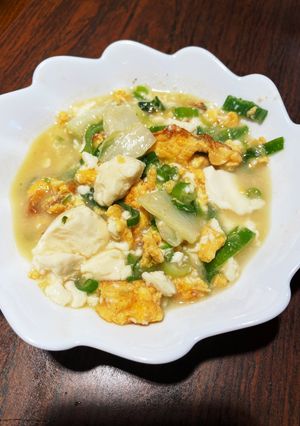 白菜＆豆腐のたまご中華炒め-レシピのメイン写真